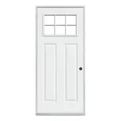 6 Lite Steel Front Door HL