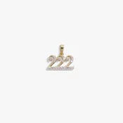 222 Sapphire Angel Number Charm