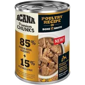 Acana Premium Chunks Poultry Recipe in Bone Broth Canned Dog Food, 12.8-oz