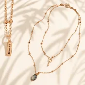 Badass Abalone Dainty Necklace