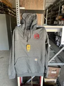 Carhartt - 1/4 Zip Heavyweight hooded Rain Defender Sweatshirt - Charcoal