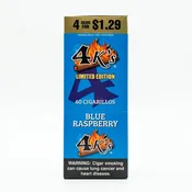 4 King - Blue Raspberry - 4 For $1.29 - 15Ct