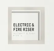 ADA Electrical & Fire Riser Sign