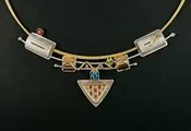 Triangle Grid Slide w/Stones, slide only — DeMarcay Jewelry