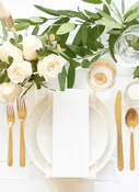 Custom Printed Tea-length Menu Cards
