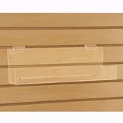 Acrylic Book Shelf | Use with Slat wall | 12"L x 4"D | Clear