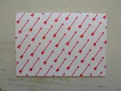 arrow red folded notes
