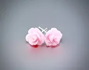 Ava - Flower Girl Colorful Rose Stud Earrings