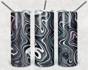 Abstract Black  & White 20oz Tumbler