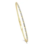 14K GOLD & DIAMOND FLEXIBLE BANGLE