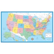 Intermediate United States Wall Map Grades 5-12