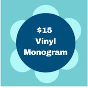 $15 Vinyl Monogram