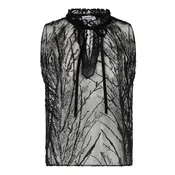 Beaded Sleeveless Blouse