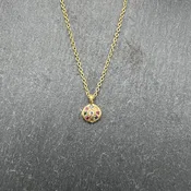 Floret Charm Pendant With Sapphire