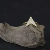 Diamond Chevron Ring