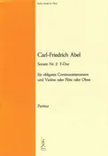 Abel, Carl-Friedrich % Sonata #2 in F Major - OB/PN