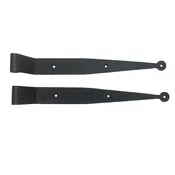 12 Inch Strap Hinge Pair W/O Pintles – 1.5″ Offset