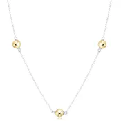 17" Choker Simplicity Chain Mixed Metal - Classic 6mm
