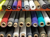 1,000 1000 Denier Nylon Cordura Fabric Durable Water Repellent Coated 60 inches wide Assorted Colors 75 cents a pound about 75 cents a yard.