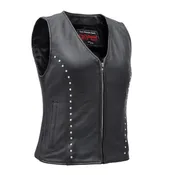 Biker Babe™ Women’s Leather Motorcycle Vest