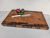 Large (16x24X2) Butcher Block, Cherry, Walnut