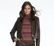 Multi Stripe Turtleneck Top by Elliott  Lauren — DARRYL'S