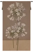 Agapanthe Flower French Tapestry Wall Hanging 34×18 Inch Cotton Jacquard Woven Wall Tapestry