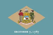 Delaware State Flag Vinyl Sticker