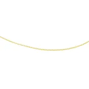 16" 14K Textured Cable Chain