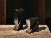 APPARATUS CANDLE BLOCKS / BLACKENED BRASS W5.5" x D2" x H3.5"
