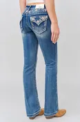 American Stars Embroidered Bootcut Jeans