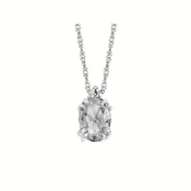 0.02Ctw Diamond & Citrine Birthstone Pendant