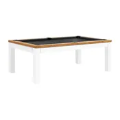 7' & 8' Penelope II Pool Table w/Dining Top (Acacia & White)
