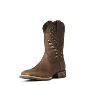 Ariat Hybrid VenTek Distressed Brown/Flag