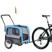 2-in-1, 3 Wheel Pet Jogging Stroller Bike Trailer - Partner Brand