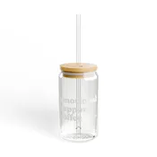 Emotional Support Coffee, 16oz Sipper Glass