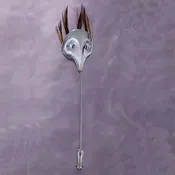 Alaskan Raven Mask Stick Pin and Necklace