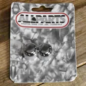All Parts Chrome Metal Knobs USA Solid Shaft Set