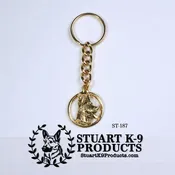 German Shepherd Circle Keychain *Sale