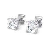 1.00 ct tw Round Lab Grown Diamond Stud Earrings