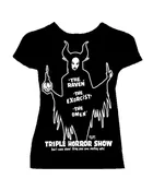 EVILS TRIPLE HORROR woman’s Fitted SHIRT  - ships SEPT 30th