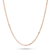 1.0mm Singapore Chain in Rose Gold
