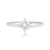 0.50ct Diamond on Platinum Solitaire Orillia Ring