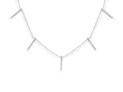 Diamond Five Bar Necklace - Gold 'N I