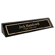 10 1/2" Black Piano Finish Desk Wedge