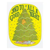 And To All A Good Night Card by Lucky Horse Press