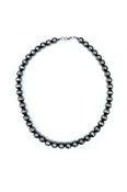 18" Navajo Sterling Silver Benchmade Bead Necklace