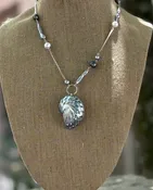 Nautilus shell pendant — Quincie HambyArt Jewelry by Quincie Hamby