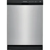Frigidaire 24-in Front Control Built-In Dishwasher (Stainless Steel), Triple Spray Arm, 55-Decibel
