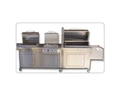 Charcoal/Burner/Smoker on Enclosed Cart